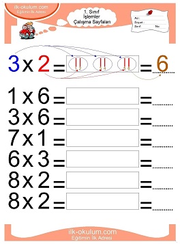 Çocuklar İçin toplam işlemi yaprak testleri 